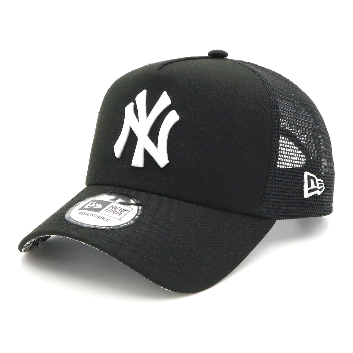ニューエラ キャップ 9FORTY A-FRAME TRUCKER UNDER VISOR NYブラック