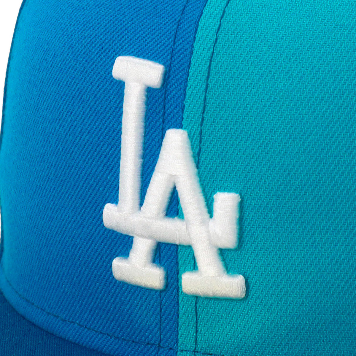 ニューエラ キャップ 59FIFTY SIDE PATCH UNDER VISOR LAブルー