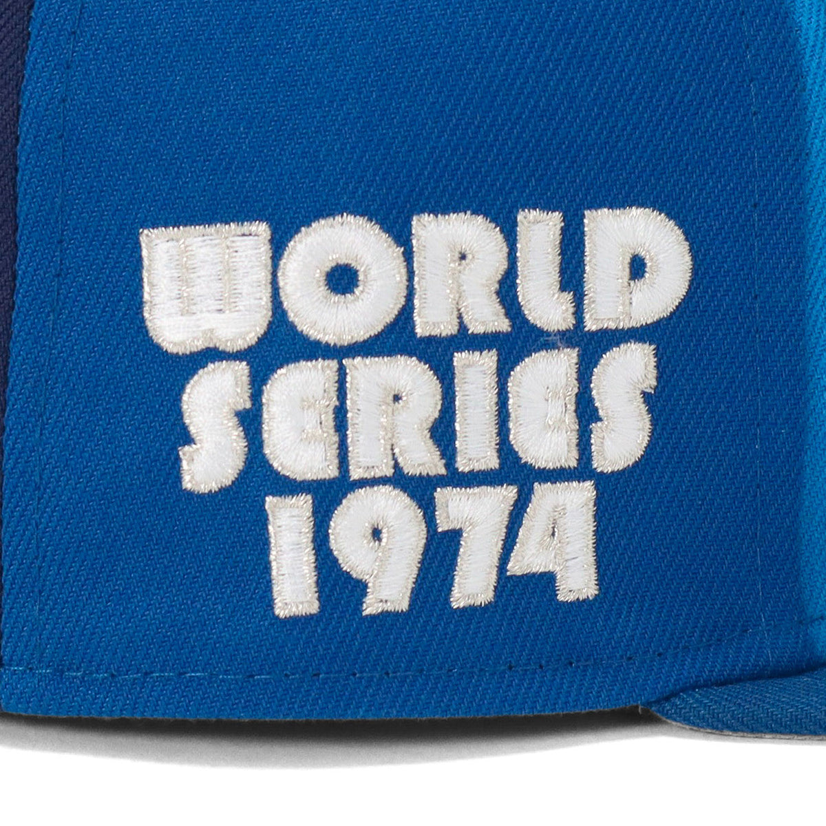 ニューエラ キャップ 59FIFTY SIDE PATCH UNDER VISOR LAブルー