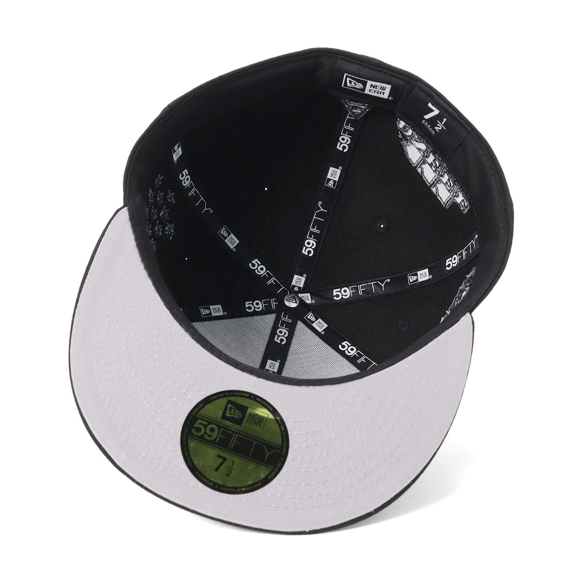 New Era 59FIFTY dollar ブラック グラファイト 7 5/8 ニューエラ キャップ 59FIFTY DOLLAR ALL OVER UNDER VISOR