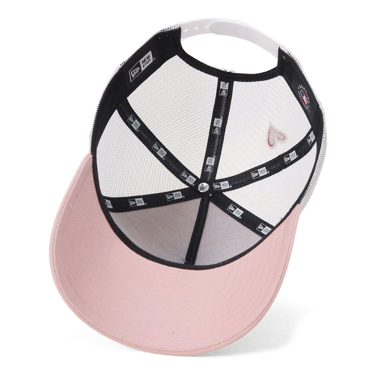ニューエラ キャップ 9FORTY A-FRAME TRUCKER HEART NYピンク