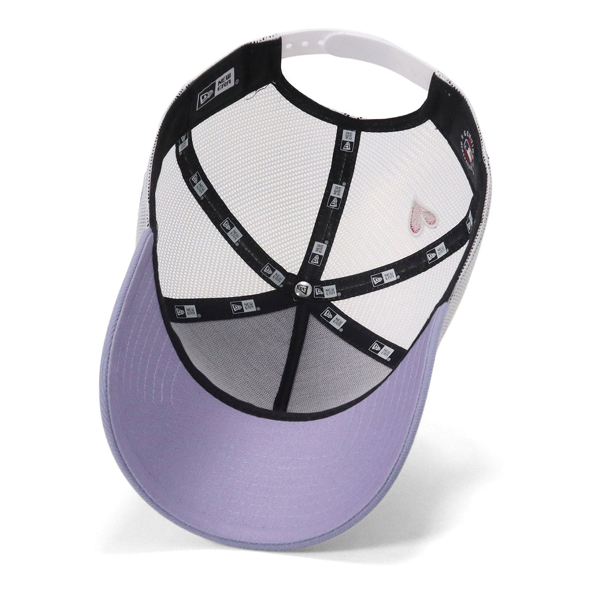 ニューエラ キャップ 9FORTY A-FRAME TRUCKER HEART LAラベンダー