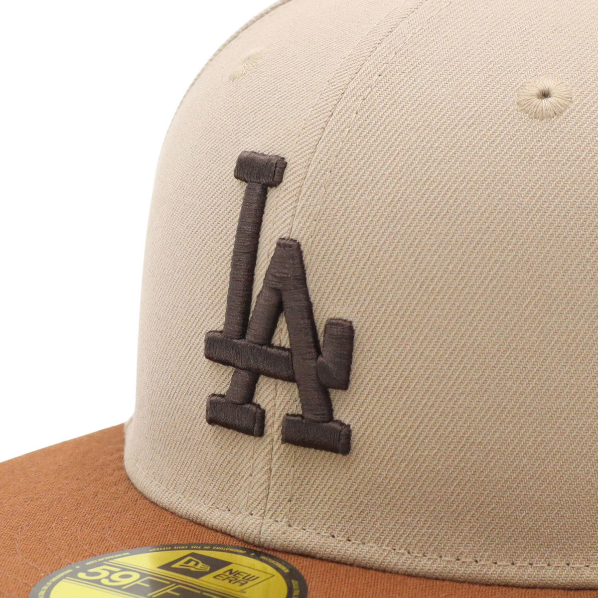 ニューエラ キャップ 59FIFTY MLB MOCHA MOUSSE 2-TONE LAアッシュ