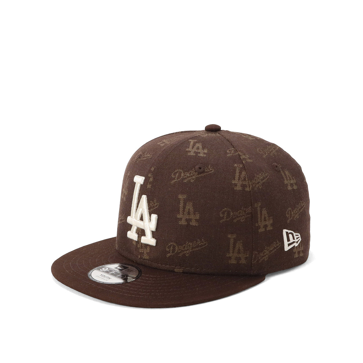 ニューエラ YOUTH 9FIFTY MLB JACQUARD LAブラウン
