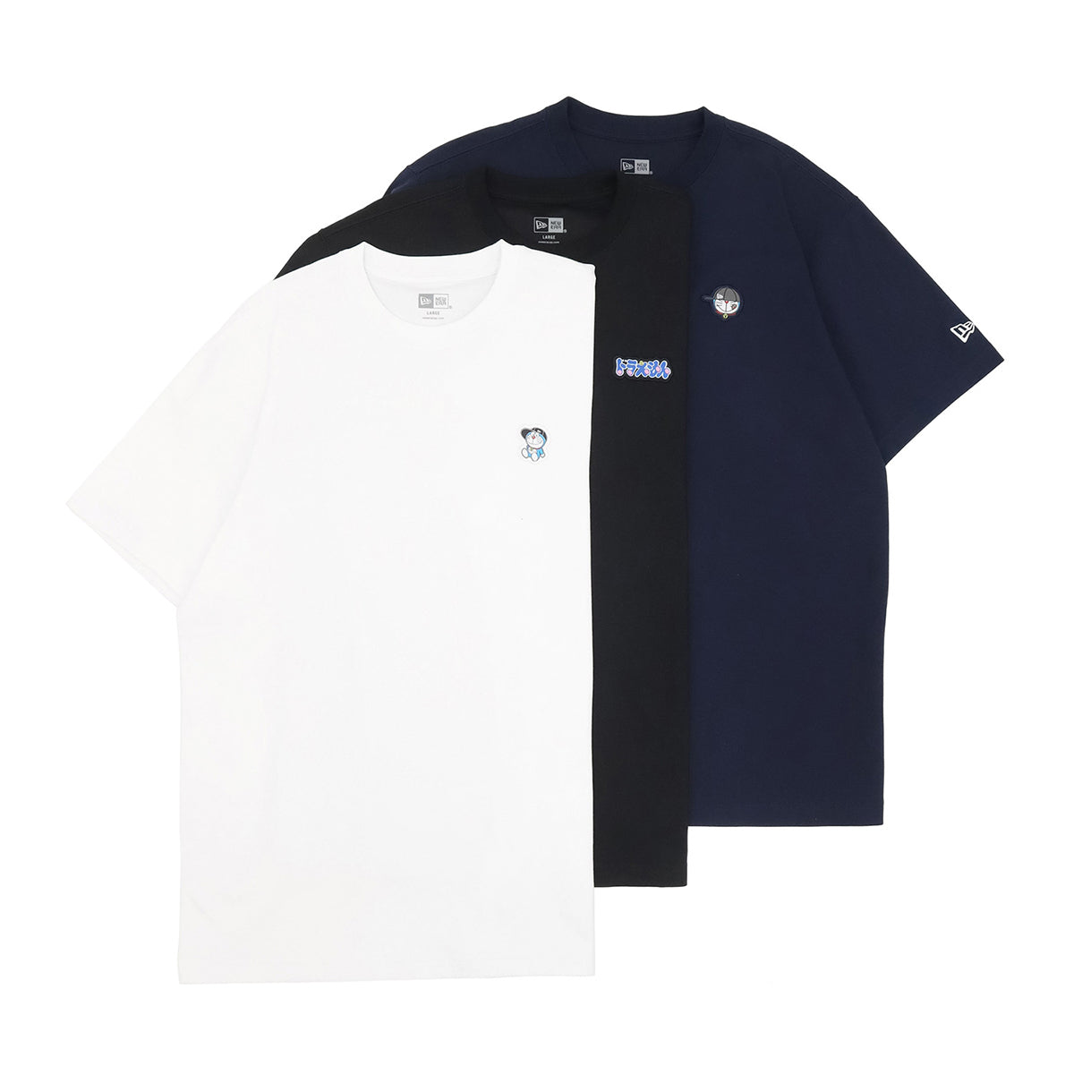 ニューエラ キャップ S/S 3PACK TEE ドラえもん ホワイト/ブラック