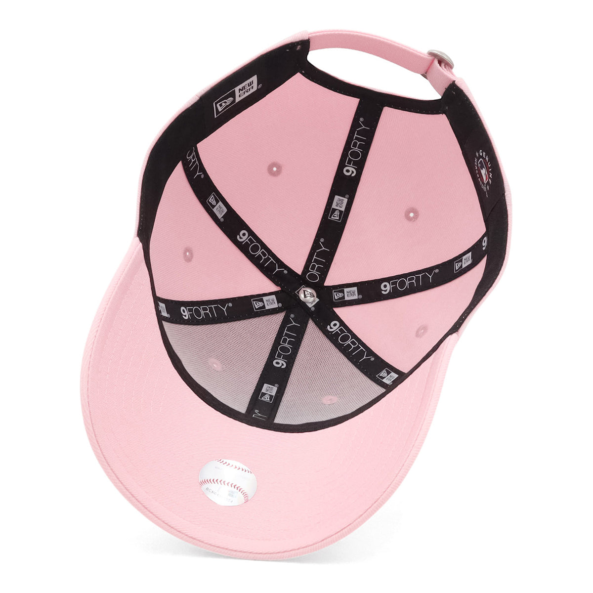 ニューエラ キャップ 9FORTY / CLOTH STRAP MLB RHINESTONE NYピンク