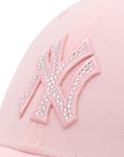ニューエラ 9FORTY / CLOTH STRAP MLB RHINESTONE NYピンク