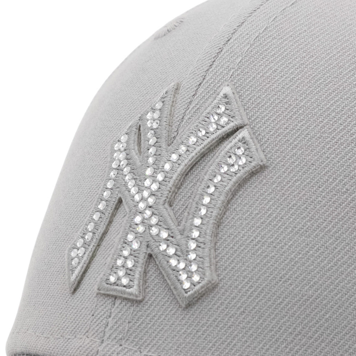 ニューエラ キャップ 9FORTY / CLOTH STRAP MLB RHINESTONE NYグレー