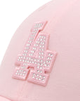 ニューエラ 9FORTY / CLOTH STRAP MLB RHINESTONE LAピンク