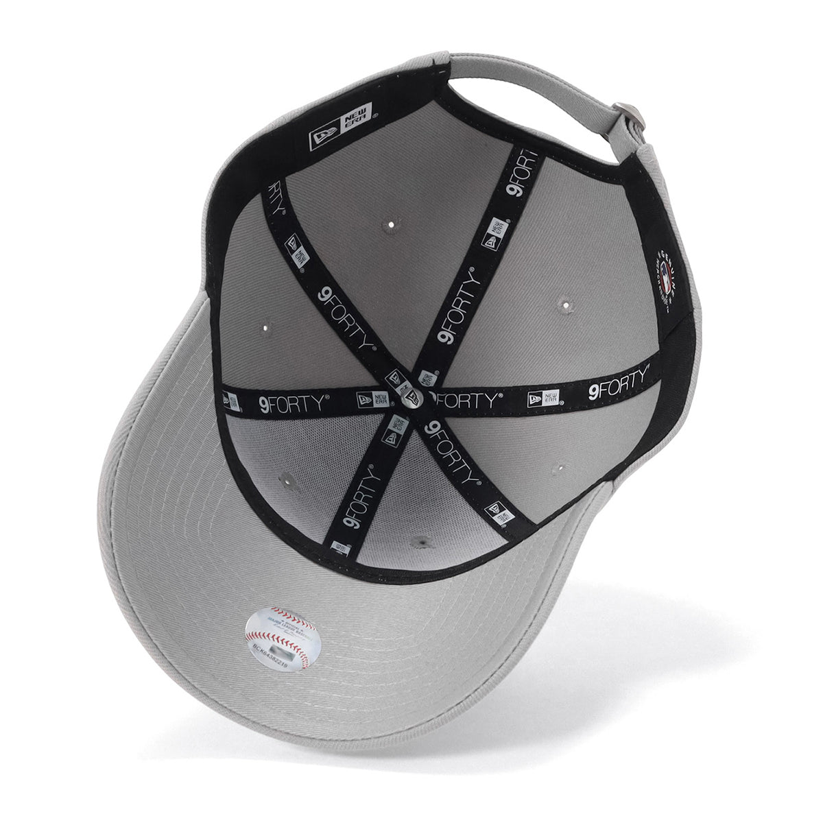 ニューエラ キャップ 9FORTY / CLOTH STRAP MLB RHINESTONE LAグレー
