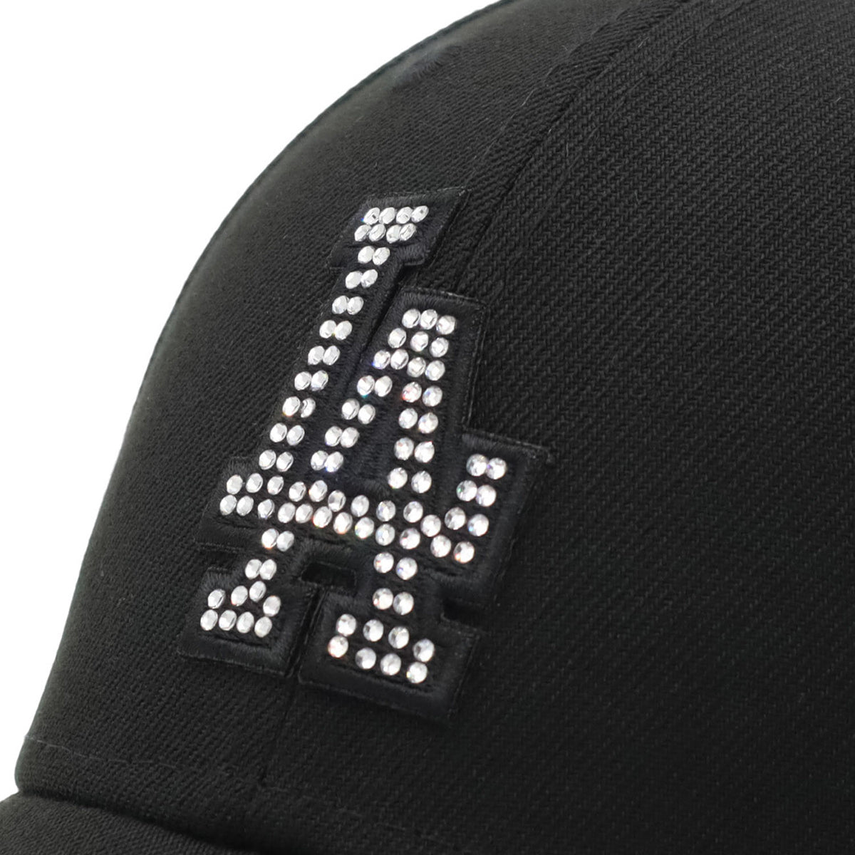 ニューエラ キャップ 9FORTY / CLOTH STRAP MLB RHINESTONE LAブラック