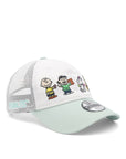 ニューエラ YOUTH 9TWENTY TRUCKER PEANUTS ホワイト/フレッシュミント
