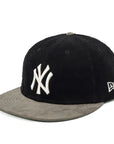 ニューエラ RETRO CROWN 9FIFTY FLAT VISOR MLB 8W CORDUROY NYブラック/グレー