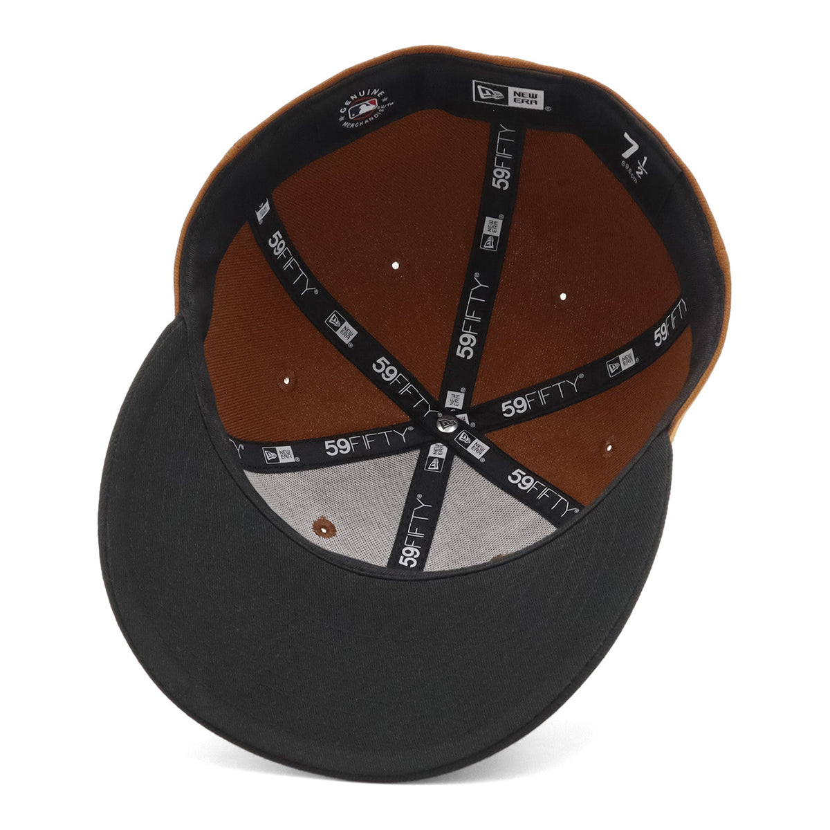 ニューエラ キャップ PRE-CURVED 59FIFTY 2-TONE LAブラウン/ブラック