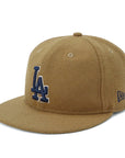 ニューエラ 9FIFTY MLB WOOL MELTON LAベージュ