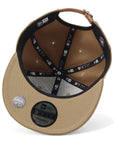 ニューエラ 9FIFTY MLB WOOL MELTON LAベージュ