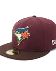 ニューエラ 59FIFTY MLB DEEP AUTUMN TORマルーン
