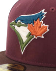 ニューエラ 59FIFTY MLB DEEP AUTUMN TORマルーン