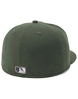 ニューエラ 59FIFTY MLB METALLIC PEWTER PITダークシーウィード