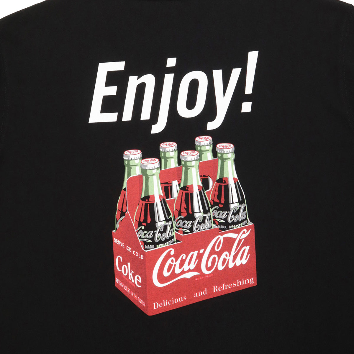 ニューエラ L/S WASHED COTTON TEE COCA-COLA ブラック