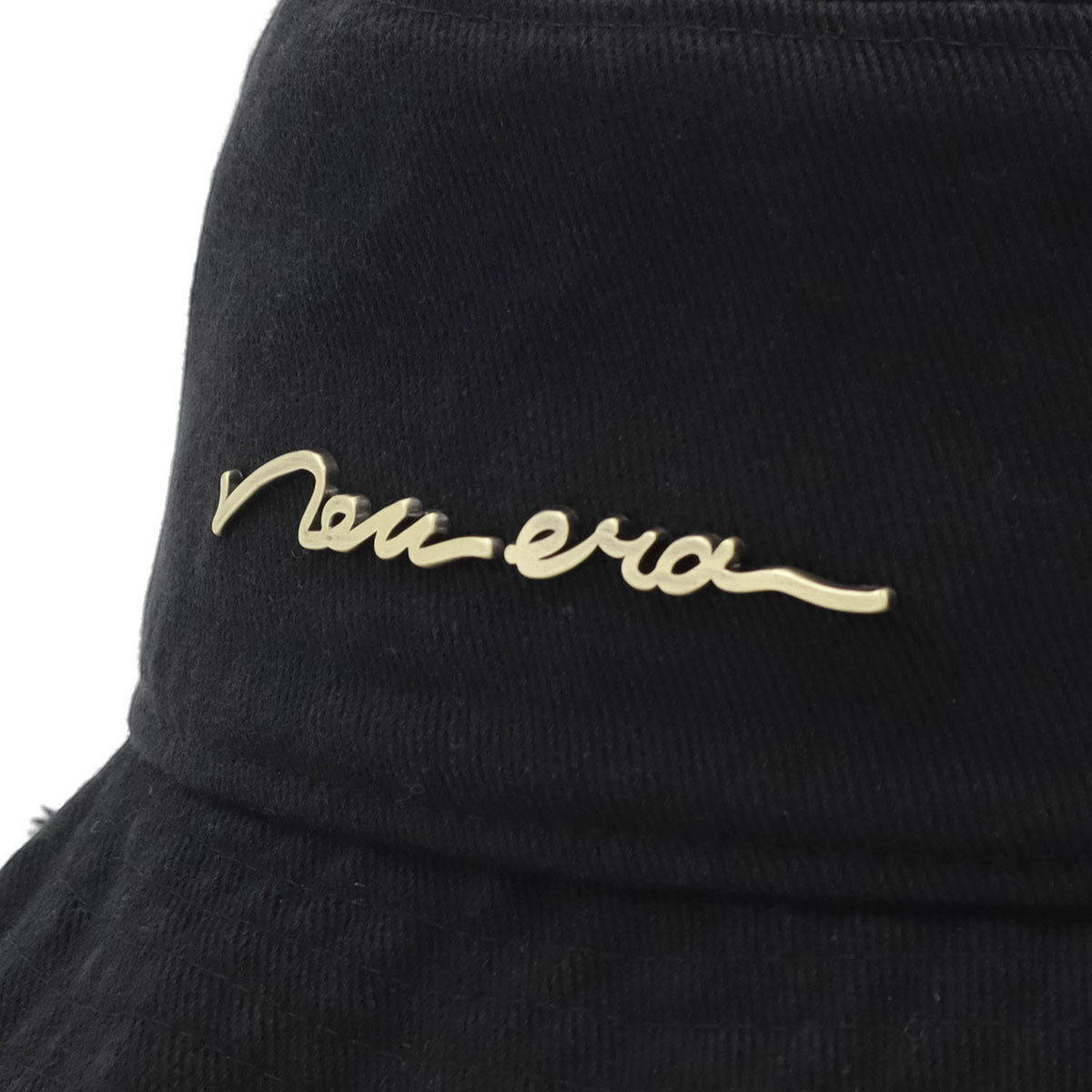 ニューエラ BUCKET-01 CUT OFF HANDWRITTEN METAL LOGO ブラック