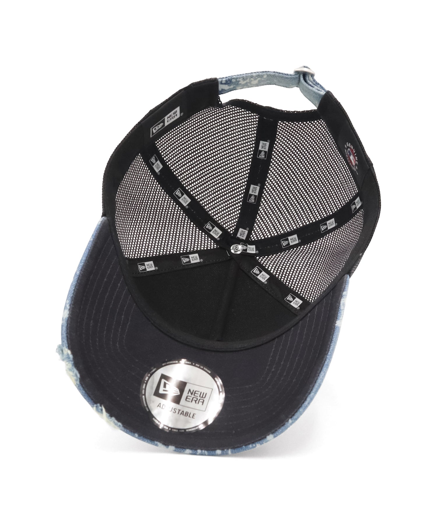ニューエラ 9FORTY A-FRAME TRUCKER / CLOTH STRAP SPLASH PAINT DENIM LAウォッシュドデニム