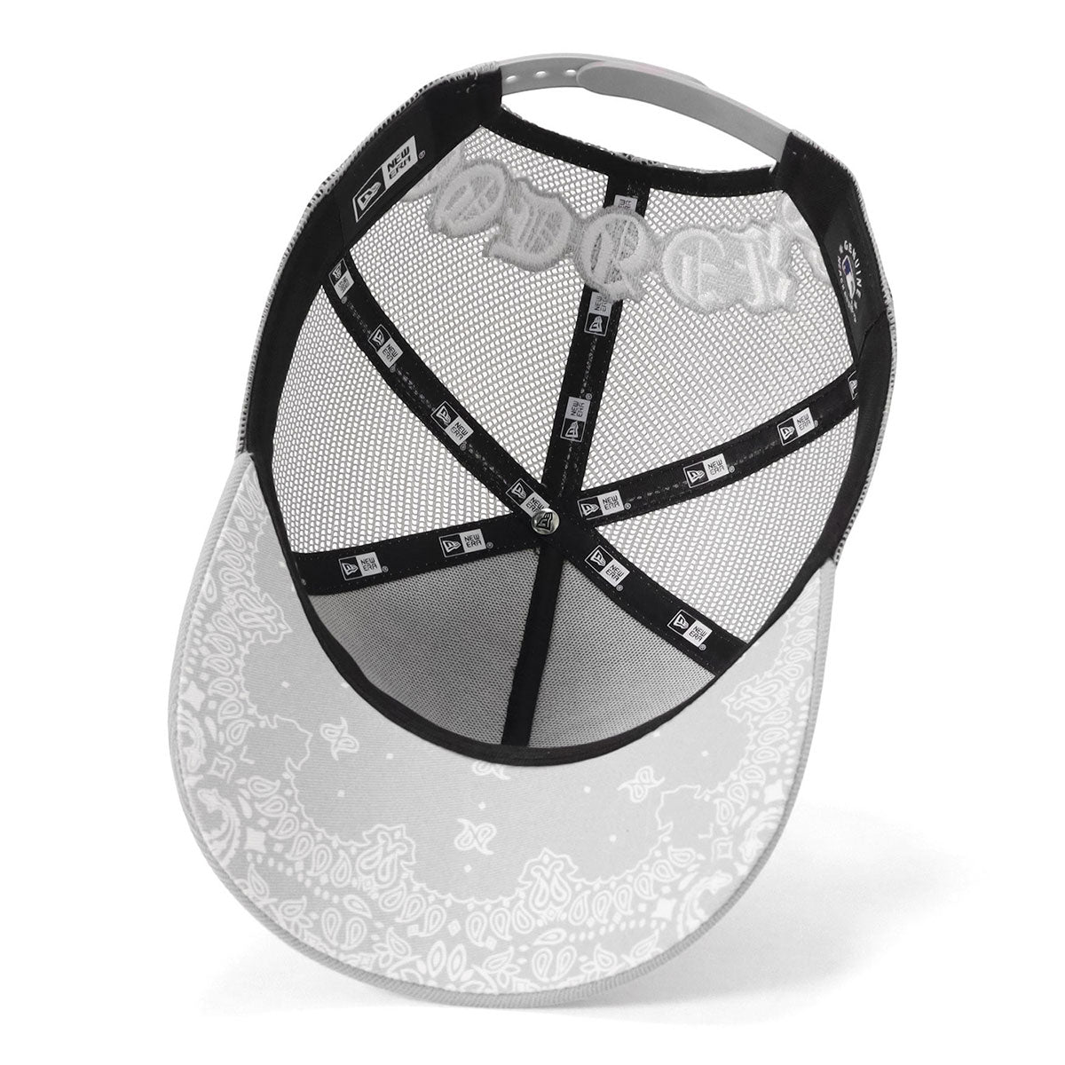 ニューエラ キャップ 9FORTY A-FRAME TRUCKER UNDER VISOR LAグレー