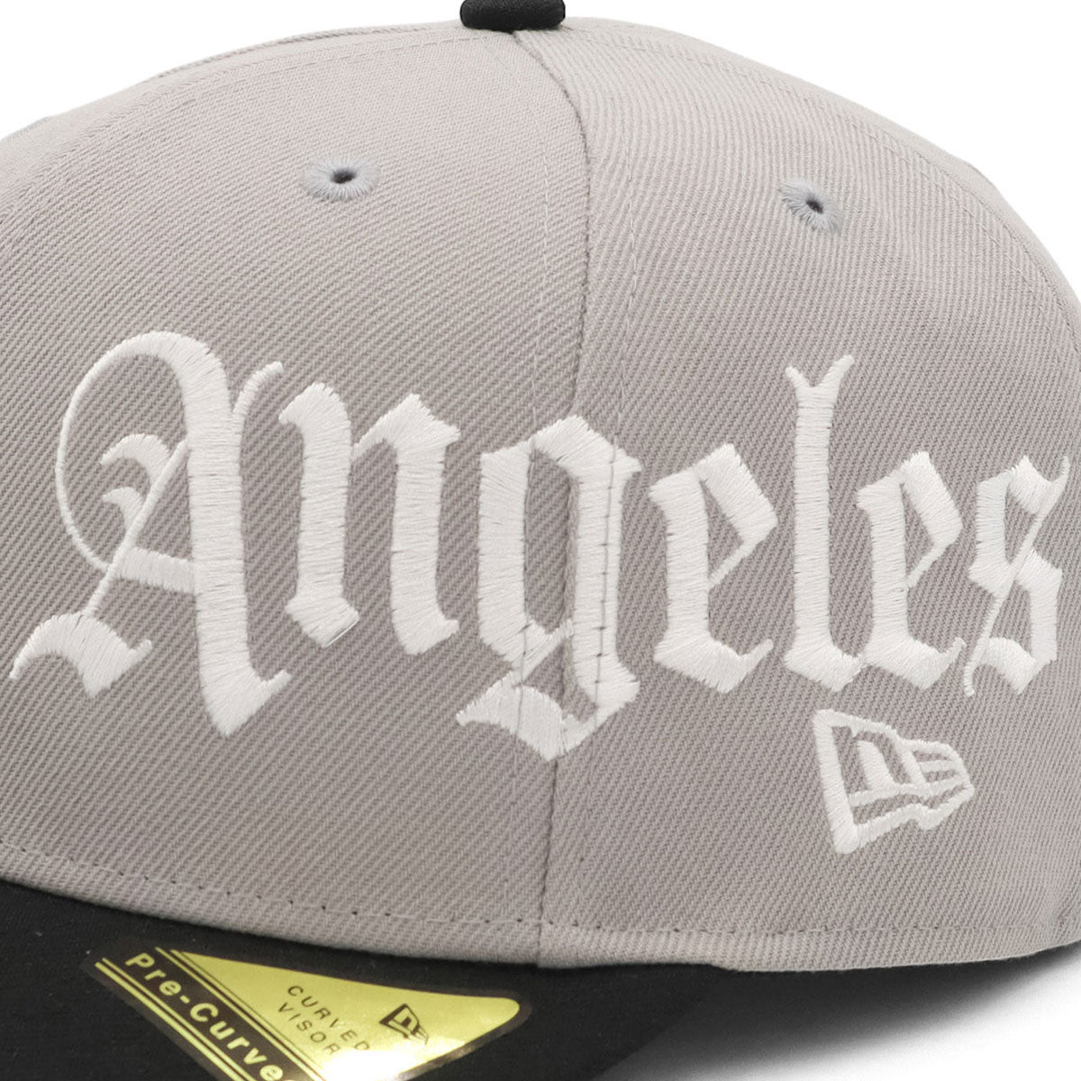 ニューエラ キャップ PRE-CURVED 59FIFTY 2-TONE SIDE LOGO LAグレー