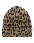 ニューエラ BASIC CUFF KNIT GRAPHIC LAベージュレオパード