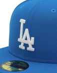 ニューエラ 59FIFTY LAレインストームブルー