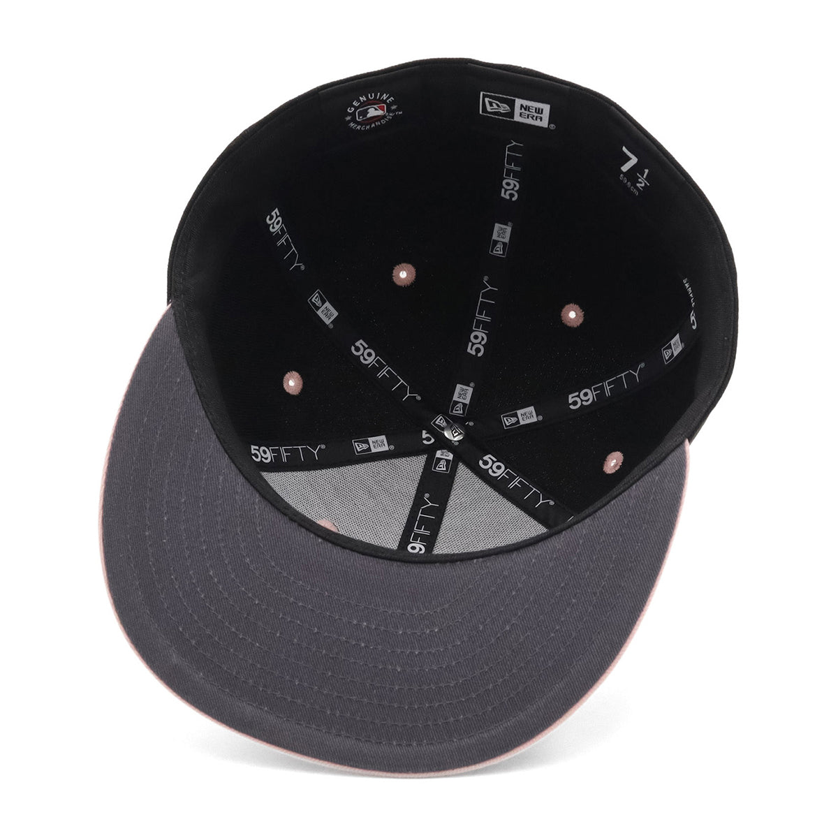 ニューエラ キャップ 59FIFTY 2-TONE UNDER VISOR NYブラック/ピンク