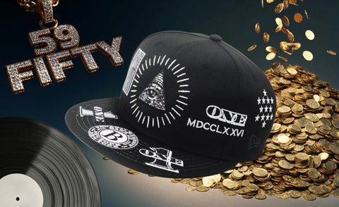 [別注] NEW ERA 59FIFTY DOLLAR ALL OVER UNDER VISOR