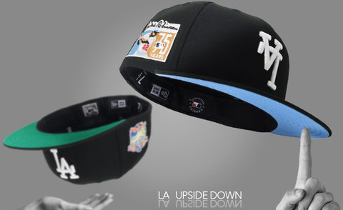 [別注] NEW ERA 59FIFTY MLB UPSIDE DOWN SIDE PATCH UNDER VISOR