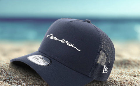 [別注] NEW ERA 9FORTY A-FRAME TRUCKER HANDWRITTEN LOGO