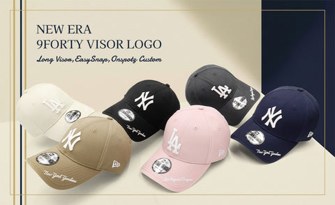 [別注] NEW ERA 9FORTY LONG VISOR EASYSNAP MLB VISOR LOGO