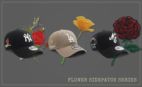 [別注] NEW ERA 9FORTY FLOWER SIDEPATCH MLB