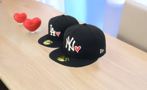 [別注]NEW ERA 59FIFTY HEART LOGO UNDER VISOR