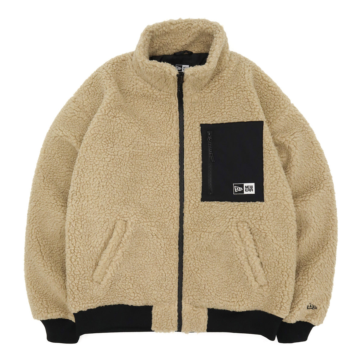 ニューエラ BOA BLOUSON BOA BOX LOGO ベージュ