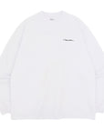 ニューエラ L/S OVERSIZED COTTON TEE 23 HANDWRITTEN LOGO ホワイト