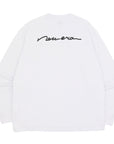 ニューエラ L/S OVERSIZED COTTON TEE 23 HANDWRITTEN LOGO ホワイト