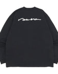 ニューエラ L/S OVERSIZED COTTON TEE 23 HANDWRITTEN LOGO ブラック