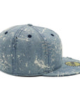 別注 ニューエラ 59FIFTY SPLASH PAINT DENIM ウォッシュドデニム