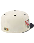 別注 ニューエラ 59FIFTY SIDE PATCH 2-TONE UNDER VISOR NYクローム