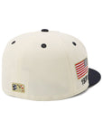 別注 ニューエラ 59FIFTY SIDE PATCH 2-TONE UNDER VISOR LAクローム