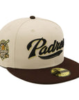 別注 ニューエラ 59FIFTY SIDE PATCH 2-TONE UNDER VISOR SDストーン/バーントウッド