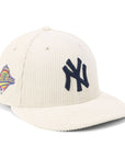 別注 ニューエラ LP 59FIFTY CORDUROY SIDE PATCH NYアイボリー