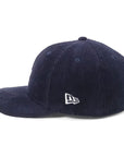 別注 ニューエラ LP 59FIFTY CORDUROY SIDE PATCH LAネイビー