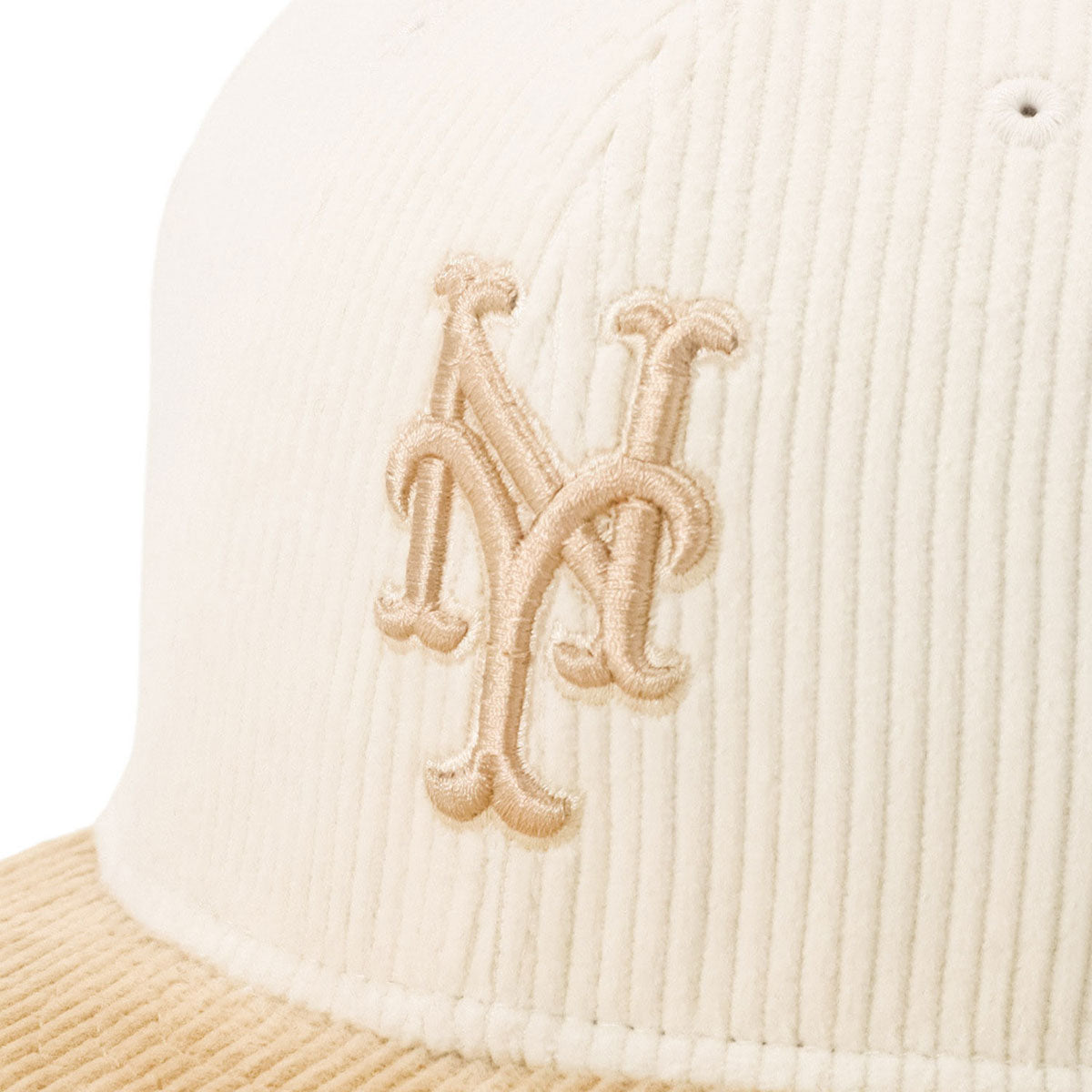 ニューエラ キャップ 59FIFTY CORDUROY 2-TONE NYMアイボリー
