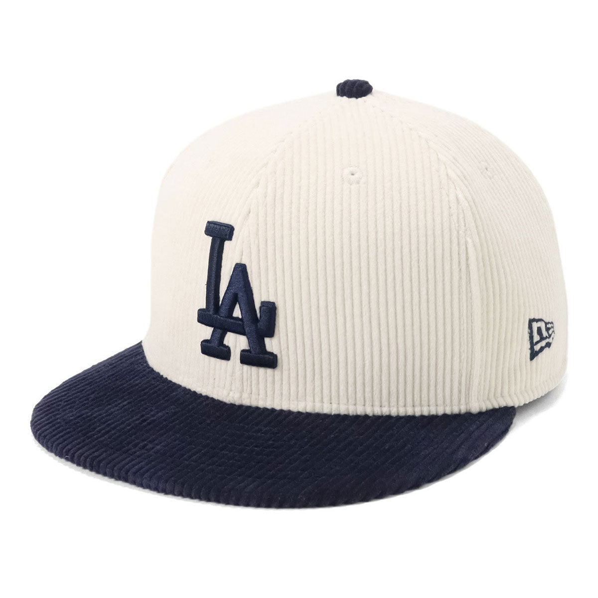 【★大感謝セール】 ニューエラ LAアイボリー 2-TONE CORDUROY 59FIFTY キャップ 帽子