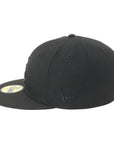 別注 ニューエラ 59FIFTY METAL LOGO SIDE PATCH LAブラック